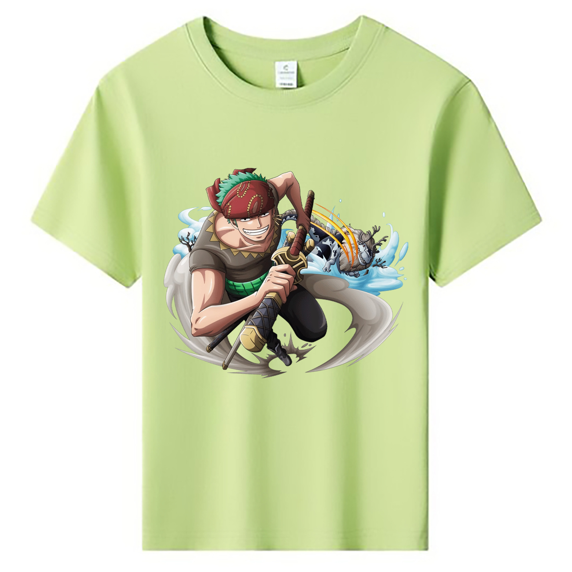 ワンピース ロロノア・ゾロ ONE PIECE Roronoa Zoro 綿100％キッズTシャツ（フロントプリント）